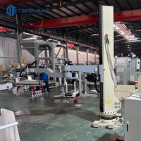 Robot de palettisation de type colonne CORINMAC, palettiseur de cartons et de sacs, distributeur de palettes automatique industriel multifonctionnel et robuste