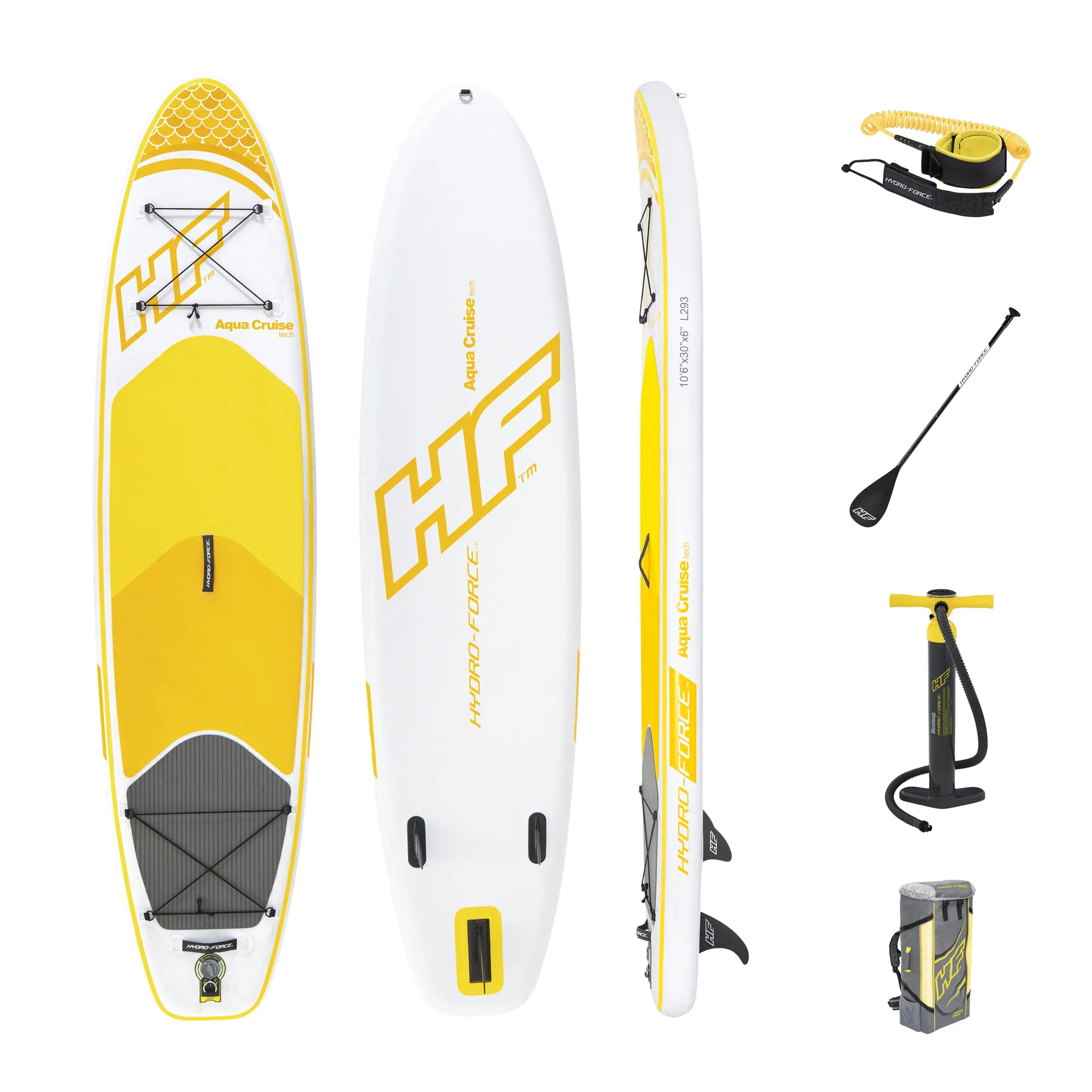 <span class=keywords><strong>Bestway</strong></span> 65329 Aqua Cruise Tech Inflatable Stand-Up Sups Paddleboard Set Tiup Papan Water Paddle Sport 3.20M X 76Cm X 15Cm
