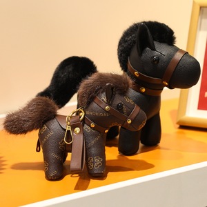 2026 Paardenjaar voor knuffelpop met PP-katoenvulling Lederen paard pluche speelgoed 13 cm formaat Nieuwjaarscadeau - Product Image 5