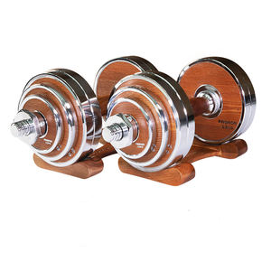 Mancuerna de Acero de Nogal de Calidad <span class=keywords><strong>Proiron</strong></span> para Entrenamiento de Levantamiento de Pesas, Mancuerna Ajustable de Acero de 20 kg - Product Image 1