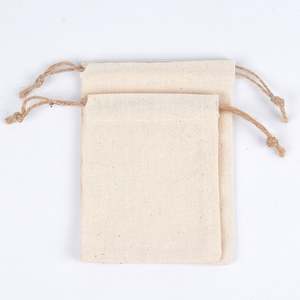 Bolsas de Muselina con Cordón de Algodón de 8*10cm, Logotipo Personalizable, Bolsas de Tela Reciclables Imprimibles para Uso en Embalaje de Artesanías - Product Image 2
