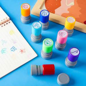 Tampons de bureau auto-encreurs, tampons de classement pour enseignants, tampons pour enfants, pour la signature <span class=keywords><strong>des</strong></span> <span class=keywords><strong>parents</strong></span> sur les devoirs, pour les fêtes, pour encourager les é<span class=keywords><strong>l</strong></span>èves - Product Image 1