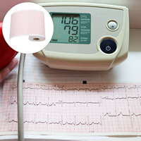 Papier ECG EKG, 80 mm X 20 m (3,14 po X 787,4 po) Feuilles d'enregistrement thermique pour appareil ECG domestique, Papier graphique ECG EKG