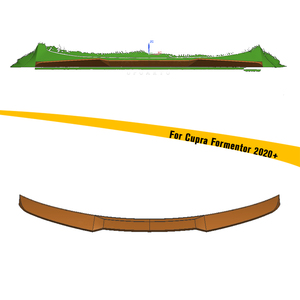 Haosheng - Extensión de Alerón Trasero Central para <span class=keywords><strong>Cupra</strong></span> Formentor <span class=keywords><strong>2020</strong></span>+, Plástico ABS, Negro Brillante - Product Image 1