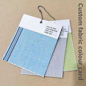Nuancier textile personnalisé avec logo, classeur de cartes colorées, vente en gros, cartes épaisses de 100 microns, personnalisables et colorées - Product Image 1