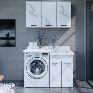 Armoire d'appareils de balcon antirouille en acier inoxydable 304 personnalisée Style de cuisine moderne monté au sol anti-moisissure - Product Image 1