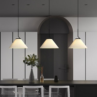 Lampe suspendue créative de style nordique pour restaurant, lampe de table de salle à manger, lampe de style crème en tissu plissé pour café, éclairage 3 kg