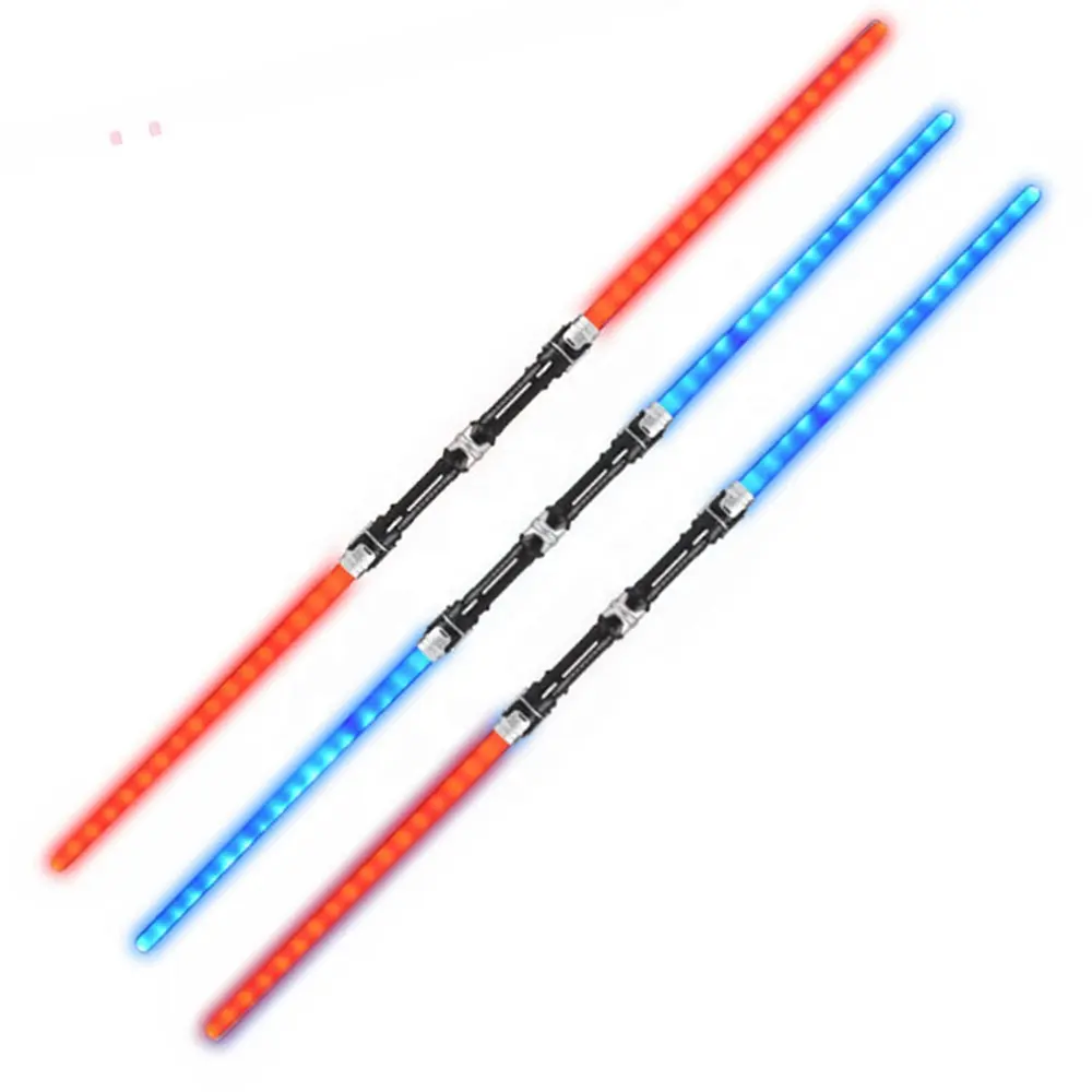 HW 2 Pack Kids Cosplay light up swords led flashing Sound Laser light sword toys Star Light Saber