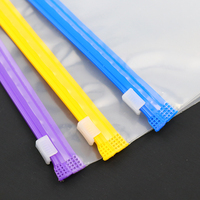 Sac étanche certifié GRS avec fermeture éclair, conforme PPWR, emballage plastique recyclé givré avec fermeture éclair pour vêtements