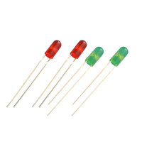 Diode électroluminescente ronde à trou traversant de 4 mm, rouge, blanc, vert, jaune, bleu, conforme RoHS, pour signalisation, fabrication OEM/ODM