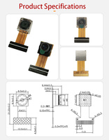 Microcontrolador STM32/K210 con Módulo de Cámara OV5640 de 5 Megapíxeles, Autoenfoque, 30FPS, Interfaz MIPI/DVP