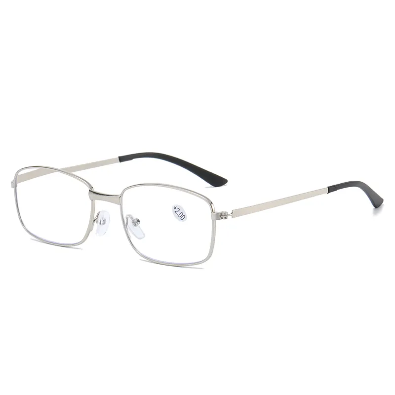 HH8005 lunettes de lecture à monture métallique, unisexe, Anti-lumière bleue, avec logo personnalisé