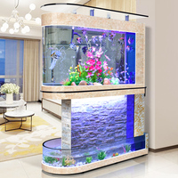 Nouveau produit, best-seller, aquarium en verre ultra-clair personnalisable, poissons vivants pour aquarium