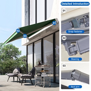 Auvent rétractable de luxe SUNTO en aluminium, étanche, avec télécommande, protection anti-UV pour usage <span class=keywords><strong>extérieur</strong></span> sur véranda et terrasse - Product Image 4