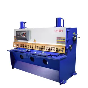 Mesin pemotong Guillotine hidrolik harga pabrik mesin pemotong 4m lembar CNC mesin cukur dari Weipu