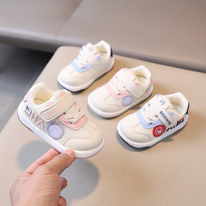 Chaussures décontractées pour bébé fille et garçon, nouvelle collection automne-printemps, antidérapantes, à semelle souple, respirantes, polyvalentes, confortables, velcro, bleu/rose - Product Image 5