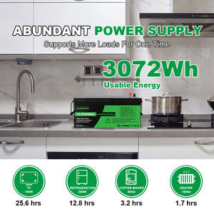 長寿命12v 24v 48v Lifepo4バッテリー 12.8V 100AH 150AH 200AH 240AH 300AH Lifepo4 100ahリチウムイオン角柱型バッテリーパック - Product Image 6