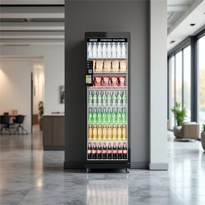 Distributeur automatique commercial XMAI avec IA et paiement sans contact, 520 litres, double vitrage trempé, compatible Apple <span class=keywords><strong>Pay</strong></span> et Google <span class=keywords><strong>Pay</strong></span> - Product Image 1