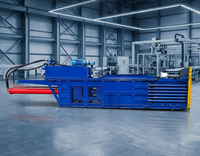 Nouvelle presse à bouteilles carrées en plastique automatique Longmiao, compacteur haute efficacité avec PLC et surveillance IoT, moteur et boîte de vitesses, haute sécurité
