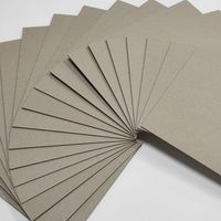 Chine prix direct d'usine 1mm/2mm/3mm feuilles de carton gris de carton gris non couché pour l'emballage, la reliure et l'artisanat