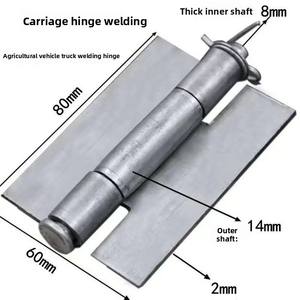 हार्डवेयर पार्ट्स भारी शुल्क वेल्ड आयरन ट्रेलर बट फ्लैट धातु हिंग औद्योगिक अमेरिकी शैली - Product Image 6