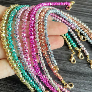 ट्रेंडी ग्लास बेड्स टोपी के सामान हैंडमेड बीड चेन के लिए महिला लड़की टोपी सजावट के लिए - Product Image 4