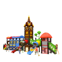Articles de balançoire de jeu toboggans pour enfants en plein air équipement de terrain de jeu en plastique amusant juste toboggan Dragon Train Ride