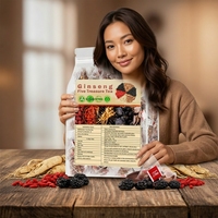 Tisane instantanée aux cinq trésors de ginseng – Mélange d'herbes pour le bien-être – Format économique