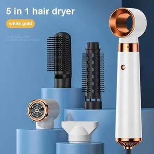 5'i 1 Arada Elektrikli Sıcak Hava Fırçası Yüksek Hızlı 3 Vitesli Plastik Saç Kurutma Makinesi Şekillendirici Salon Tipi Otel Ev Tipi Taşınabilir Saç Düzleştirici - Product Image 2