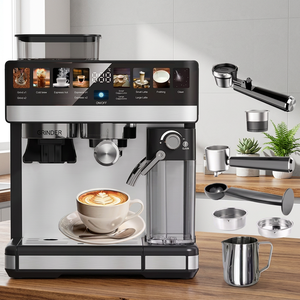 Cafetera Automática 2026, Nueva, con Pantalla Táctil, 19 Bares, Espresero con Espumador de Leche Automático para Hogar y Oficina - Product Image 1