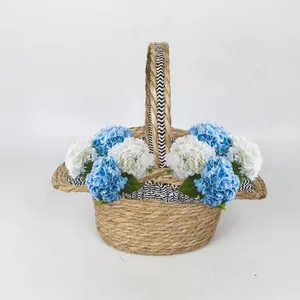 Fruit New High Handle Storage Basket Willow Flower Basket