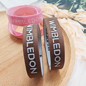 Cinta elástica de alta calidad para el cabello, coletero multicolor para mujer y niña, pulsera con logo personalizado para actividades de marca, regalo adorable. - Product Image 4