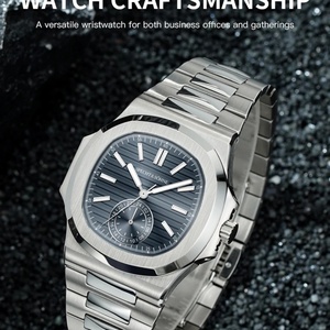 New Classic 40.8MM Ultrathin <b>Watch</b> for Men Japan VH60 Movt Sapphire Crystal 5980 Sports Wristwatch 50M Waterproof - Product Image 3