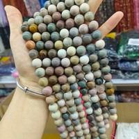 Perle d'agate d'Alashan naturelle brute 12 mm, pierre originale ronde pour bracelet et collier