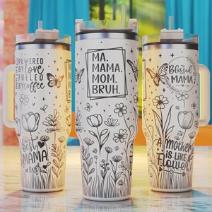 แก้วเก็บความร้อนสูญญากาศ40ออนซ์พร้อมที่จับสำหรับคุณแม่คุณแม่ของขวัญวันแม่แบบกำหนดโลโก้ได้เอง - Product Image 6