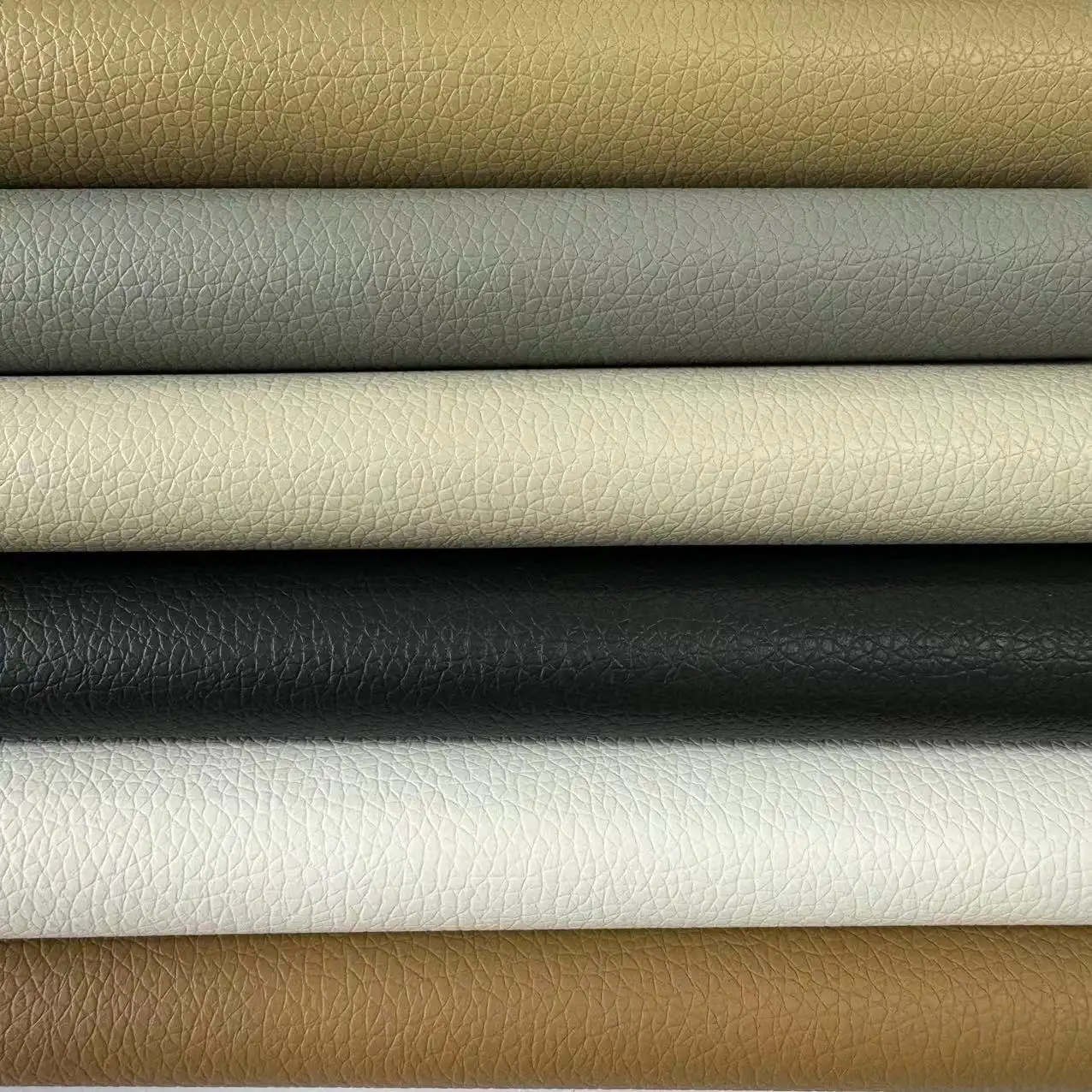 Leather Fabric for Upholstery Vinyl Sofa Leather Artificial Synthetic PVC Auto Upholstery Sofa Furniture Knitted Embossed JD