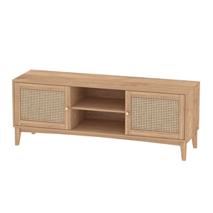 mdf wood furniture contemporary modern rattan wicker tv stand console cabinets for home living room