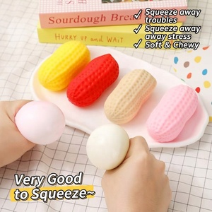 Jouet anti-stress en silicone TPE en forme d'arachide, à presser, pour enfants de 2 à 13 ans, unisexe, vente en gros - Product Image 1
