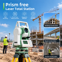 Station totale laser sans prisme QZ8, instrument de topographie professionnel sans réflecteur pour projets d'ingénierie