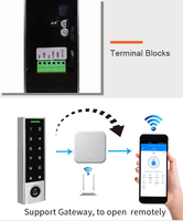 Lecteur RFID de contrôle d'accès intelligent Bluetooth Secukey TTlock, étanche IP66, compatible passerelle, carte Mi-fare 13,56 MHz, gestion du temps de présence