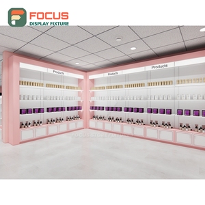 Luxury Hair Extension Display Cabinet Glass Door Lockable Drawer Multi Tier Shelf Display Cabinet Unit - Product Image 6