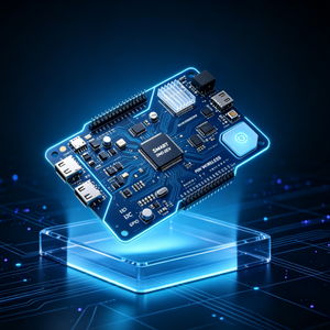 Volledig functionele Surface Mount SMD ontwikkelbord met I2C communicatie ondersteuning, ingebouwde assemblage PCB PCBA voor industriële projecten - Product Image 2