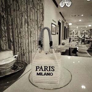 กระเป๋าโครเชต์ทำมือ กระเป๋าฤดูร้อน กระเป๋าสะพายไหล่ใบใหญ่ ทำมือ - Product Image 3