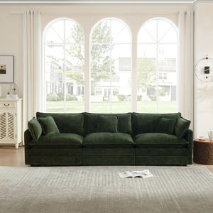 Canapé Modulable en Tissu Chenille, Confort Supérieur, Design Moderne, 2, 3 ou 4 Places, Doux, pour Salon, Petit Ensemble de Canapés - Product Image 1