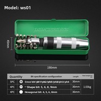 Wynn's Industrial Grade Manual Screwdriver Set Slotted Steel Handle Impact Cross Screwhead Chrome Phillips Screwhead for Repair