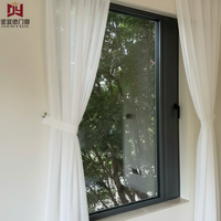 Ventana de Balcón de Aleación de Aluminio con Vista Panorámica de 360 Grados, Moderna, Oscilante, Horizontal, Personalizable, con Microventilación, para Sala de Estar de Hotel