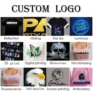 Summer Clothing Women Customize Printed Logo O-Neck Breathable Women 100% Cotton Basic Tees T Shirts Printing Blank T-shirt