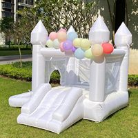 Château gonflable commercial certifié EN14960 en PVC de 0,55 mm, pour mariage, garantie 3 ans, capacité 6 personnes, idéal pour les fêtes