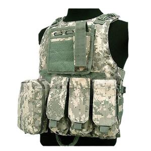 Gilet tactique personnalisé, imperméable, en maille de polyester, gilet d'entraînement de sécurité, fermeture éclair, camouflage, protection sur le terrain - Product Image 1