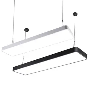 Luminária led de teto suspensa, 18w 36w 5.5x120x20cm, pingente linear, luminária para escritório